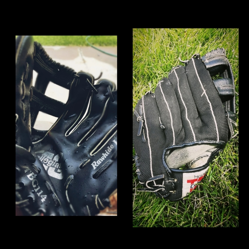 BLACK medium softball glove